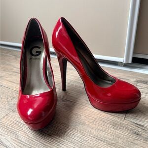 G by Guess Red High Heel Pumps